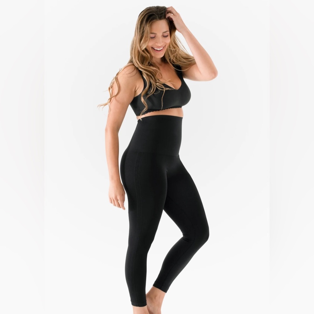 Belly Bandit Mother Tucker Postpartum Compression Leggings - Black / S
